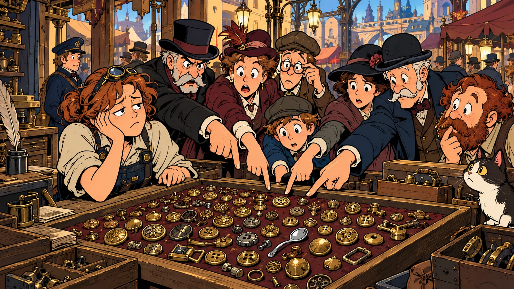 Forty-Three Brass Buttons Found in Drain; Eleven People Claim “The Shiny One”