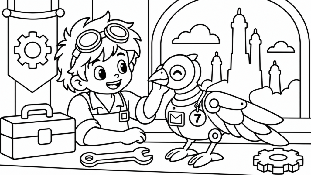 Colour El and Postal Bird No. 7