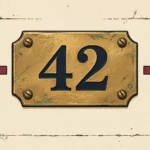 FOR SALE: Genuine Brass Stall 42 Sign