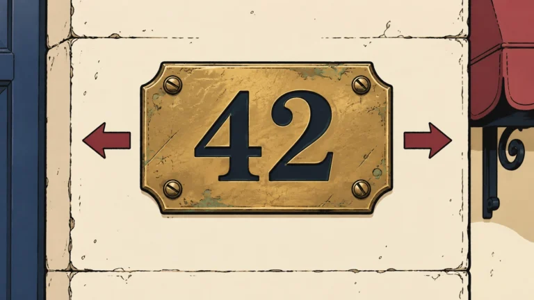 FOR SALE: Genuine Brass Stall 42 Sign