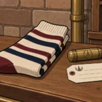 FOUND: One Striped Sock from Delivery Tube No. 2