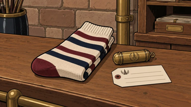 FOUND: One Striped Sock from Delivery Tube No. 2
