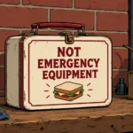 FOR SALE: Lunch Tin Clearly Marked NOT EMERGENCY EQUIPMENT
