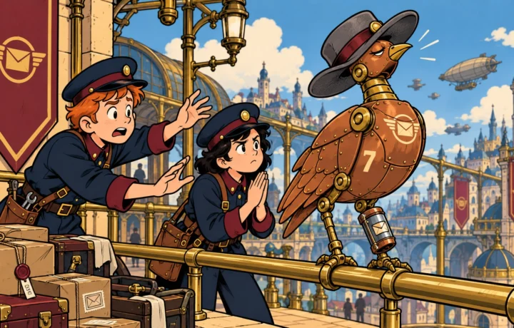 Postal Bird Returns Wearing Someone Else’s Hat