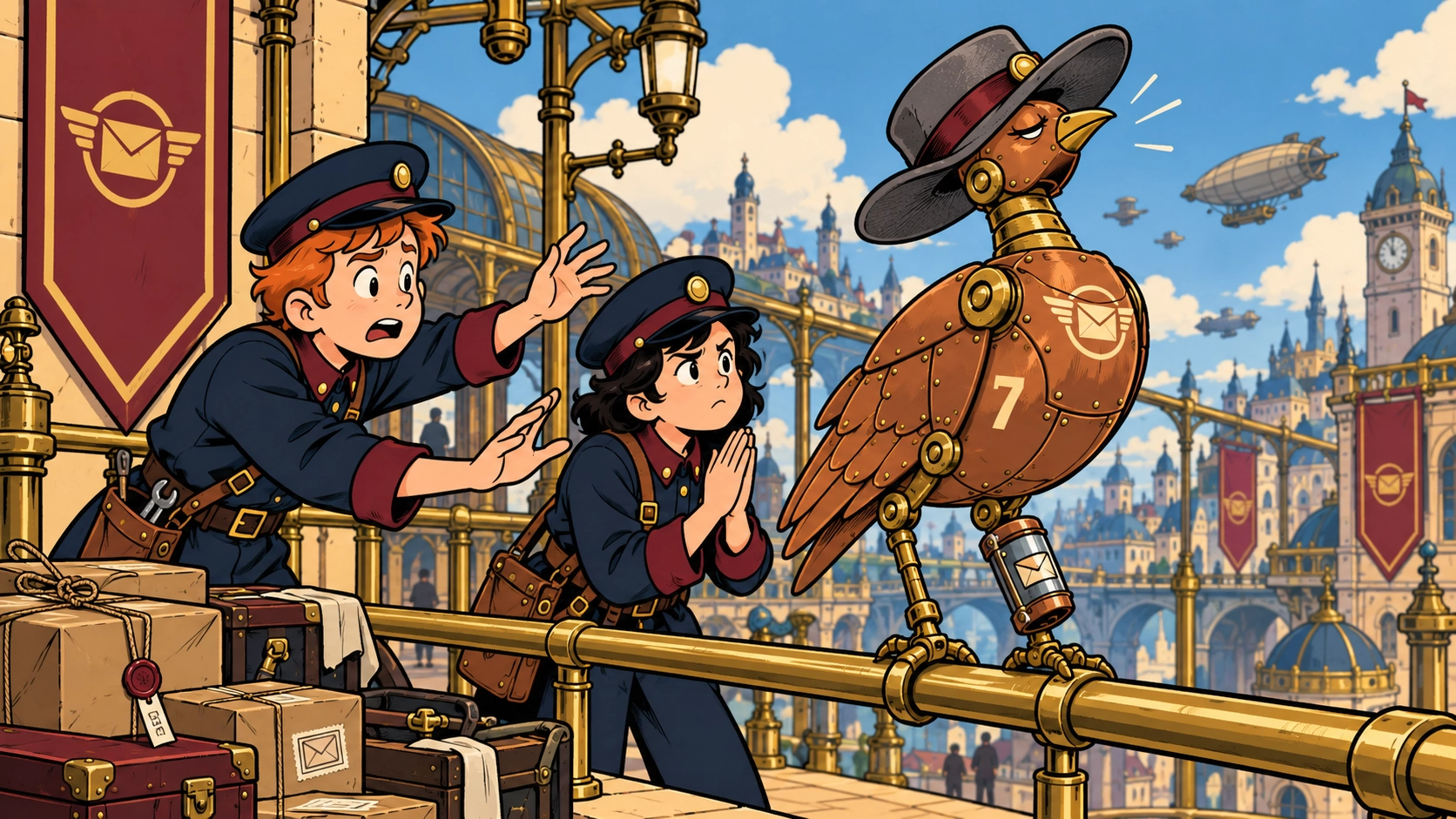 Postal Bird Returns Wearing Someone Else’s Hat