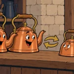 EXCHANGE: Two Copper Kettles for One Quiet Kettle