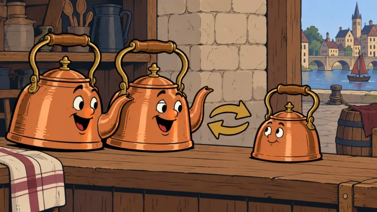 EXCHANGE: Two Copper Kettles for One Quiet Kettle