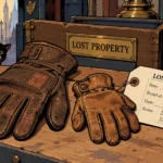 FOUND: Pair of Work Gloves, Different Sizes