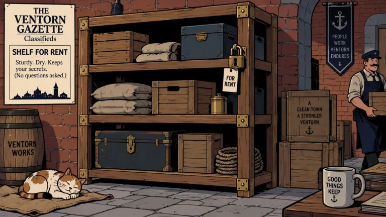 TO LET: Dry Storage Shelf in Lower Quarter