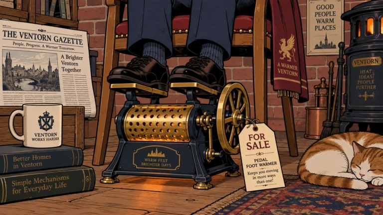 FOR SALE: Pedal-Driven Foot Warmer