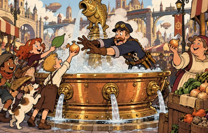 East Market Fountain Begins Bubbling; Children Declare It Soup