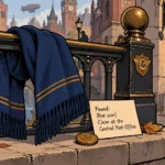 LOST: Blue Wool Scarf on Bell Street
