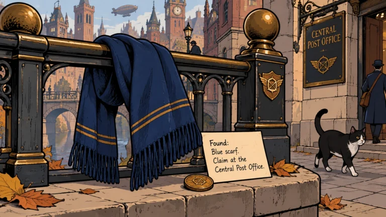 LOST: Blue Wool Scarf on Bell Street