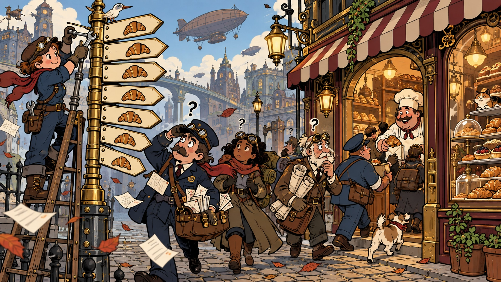 Street Direction Sign Rotates in Wind and Sends Everyone to the Same Bakery