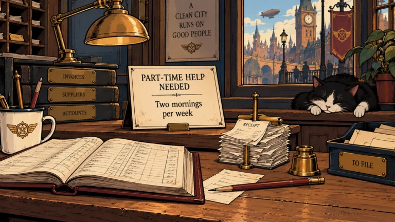 HELP WANTED: Workshop Bookkeeper, Two Mornings a Week