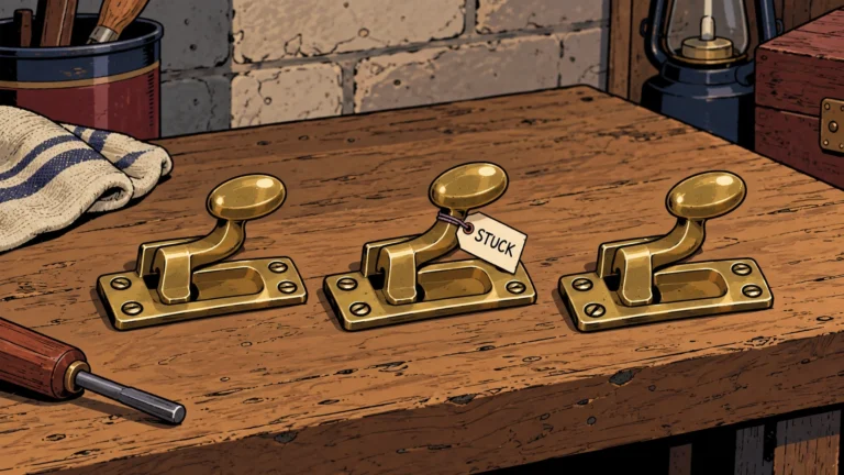 FOR SALE: Three Window Latches, One Stubborn