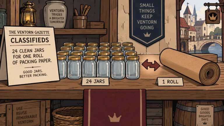 EXCHANGE: Clean Jam Jars for Brown Packing Paper