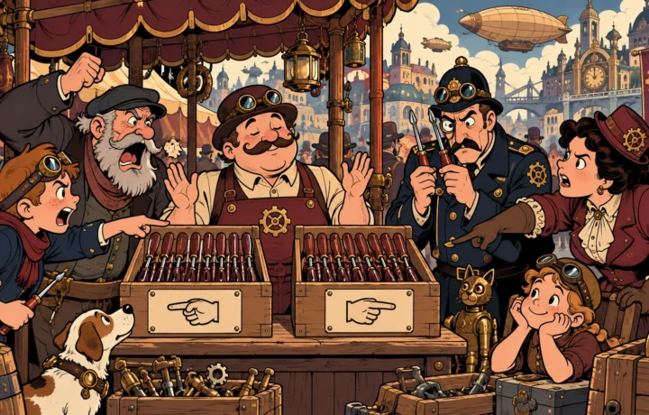 Market Stall Sells Left-Handed Screwdrivers; Right-Handed Customers Furious for No Reason