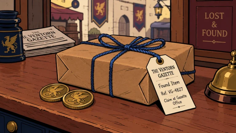 LOST: Brown Parcel Tied with Blue String