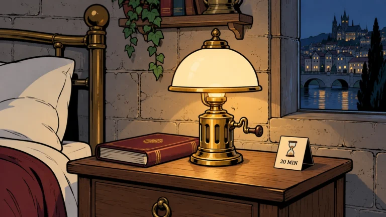 FOR SALE: Wind-Up Bedside Lamp