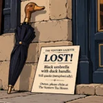 FOUND: Umbrella with Duck-Head Handle