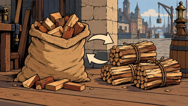 EXCHANGE: Firewood Offcuts for Kindling Bundles