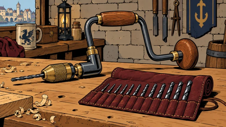 FOR SALE: Hand Drill and Twelve Bits