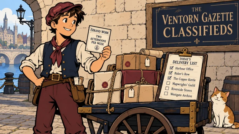 HELP WANTED: Delivery Assistant with Handcart