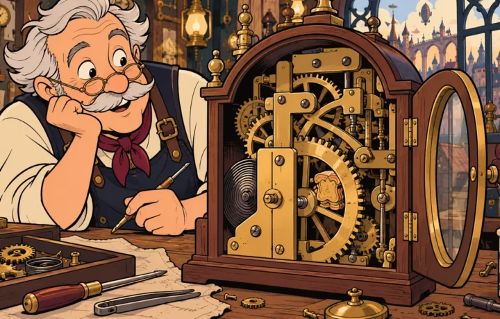Sunday Clock Cleaning Stops When Clockmaker Finds Someone’s Sandwich Token Inside