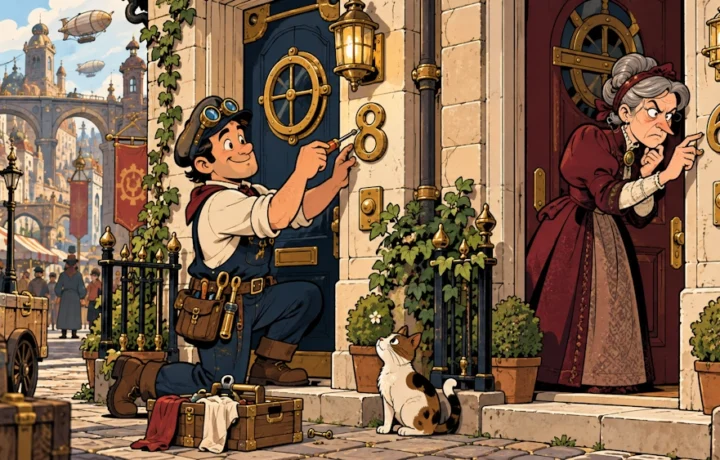 Brass Door Number 8 Claimed; Wrong House Had Been Receiving Admirers