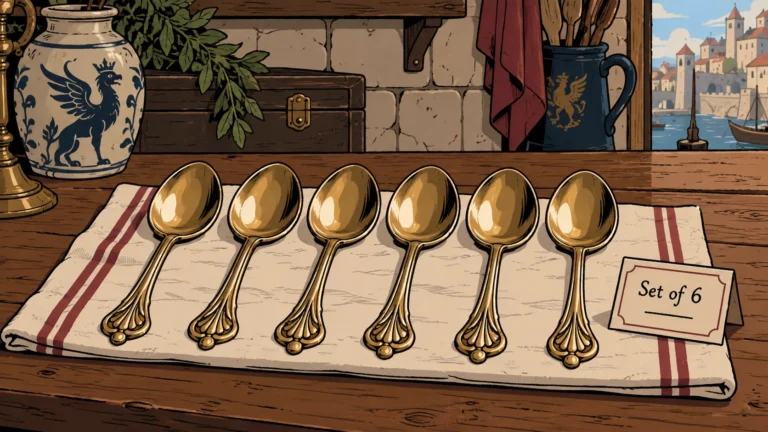 FOR SALE: Set of Six Soup Spoons