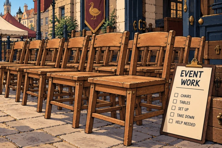 HELP WANTED: Public Hall Chair Setter