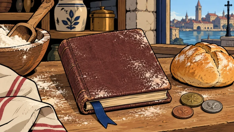 LOST: Recipe Notebook with Flour on Cover