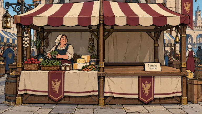 TO LET: Half a Market Stall on Sundays