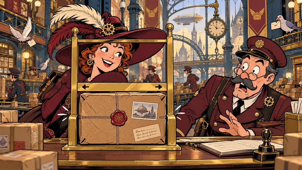 Postal Office Introduces Parcel Size Frame; Large Hat Passes, Parcel Does Not