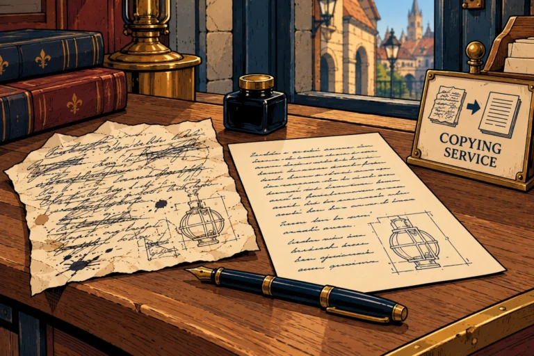 SERVICES: Documents Copied in a Neat Hand
