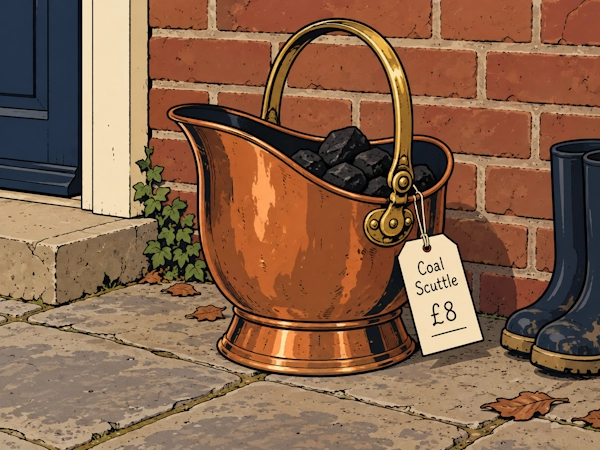 FOR SALE: Copper Coal Scuttle