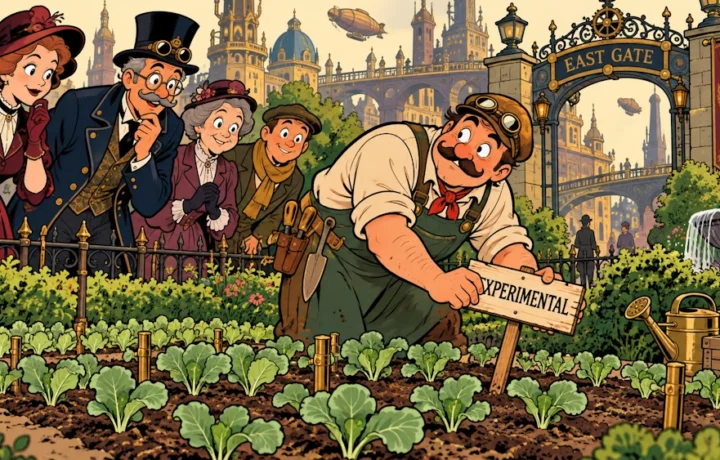 City Gardeners Plant Winter Cabbages; One Bed Already Labelled ‘Experimental’ by Child