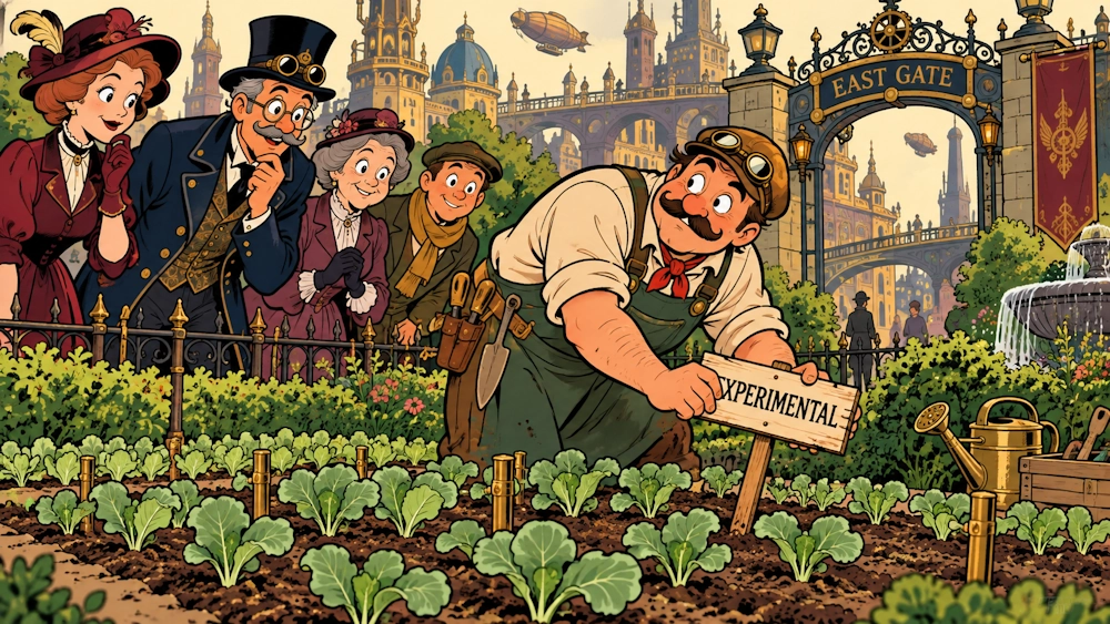 City Gardeners Plant Winter Cabbages; One Bed Already Labelled ‘Experimental’ by Child