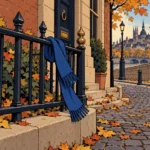 LOST: Blue Wool Scarf