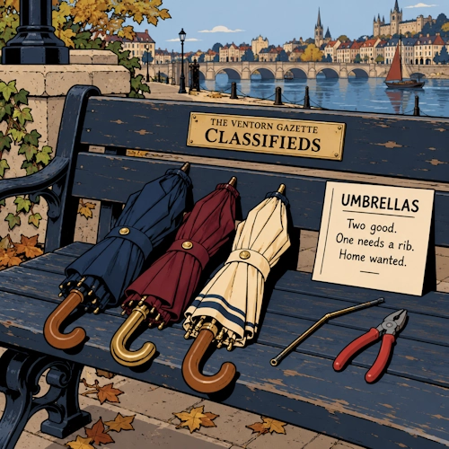 WANTED: Person Who Repairs Umbrella Ribs