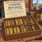 FOR SALE: Box of Brass Hinges