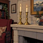 FOR SALE: Pair of Brass Candlesticks
